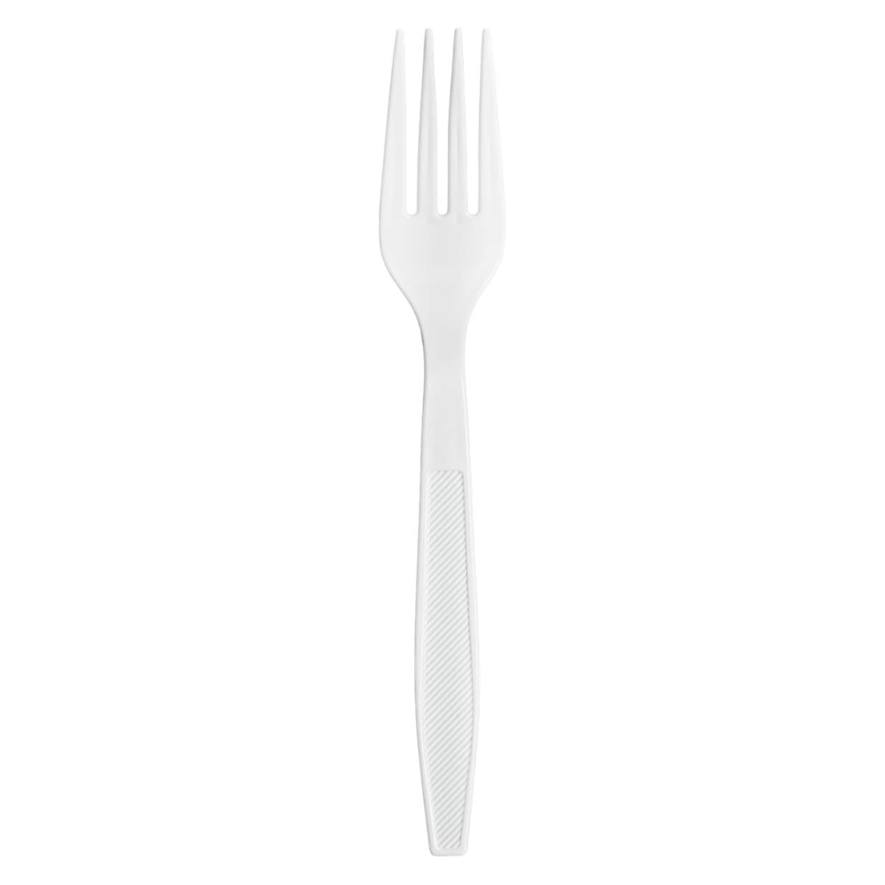 [Case of 3000] Extra Heavyweight Disposable White Plastic Forks