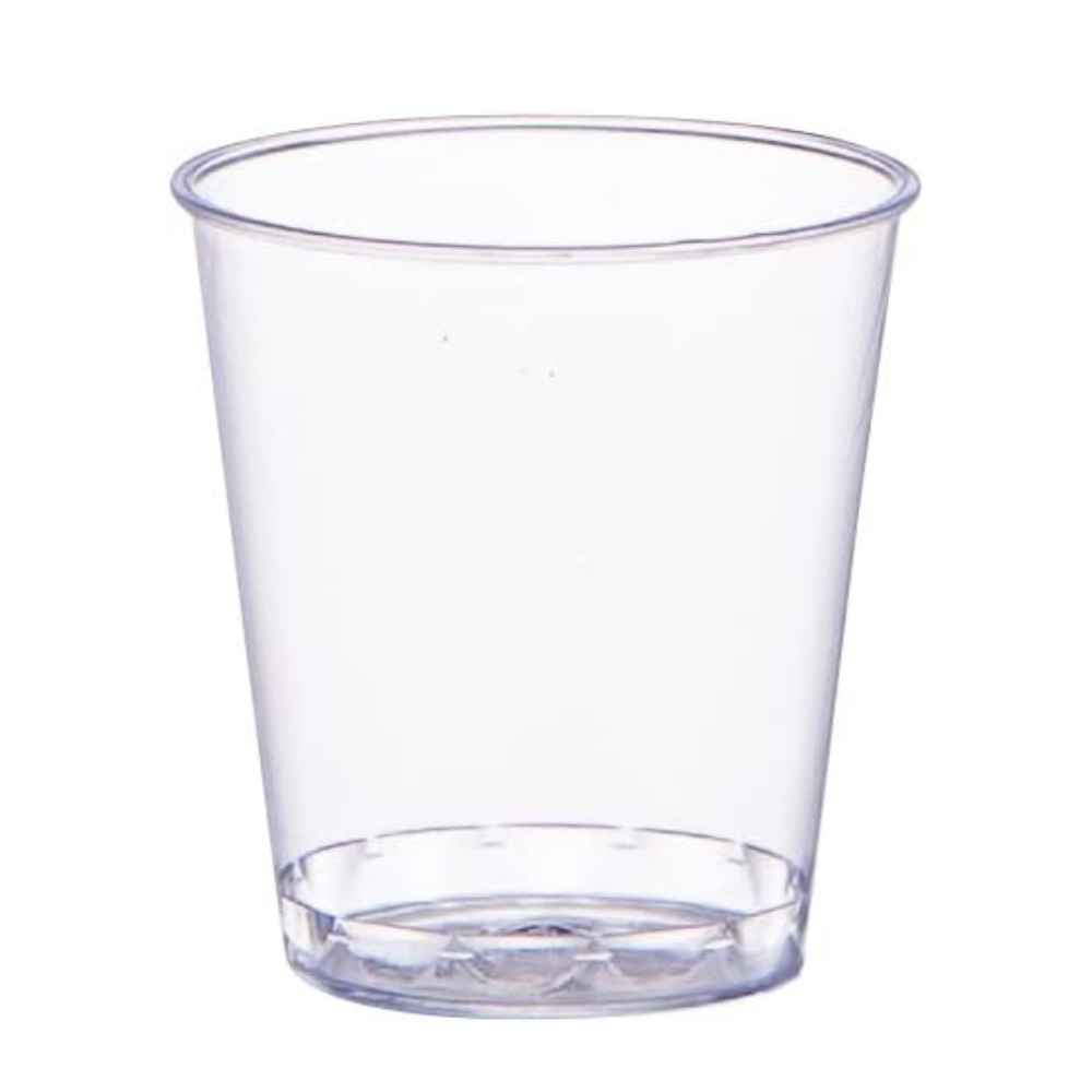 [Case of 2000] Clear Hard Plastic Shot Glasses [1 oz.] Disposable Shot Cups