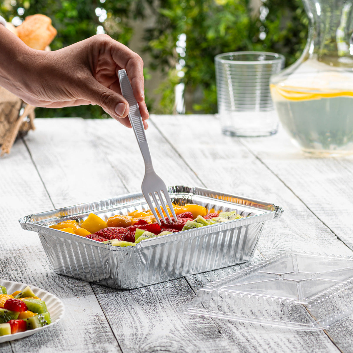 2 lb. capacity Disposable Aluminum Foil Pans - Comfy Package