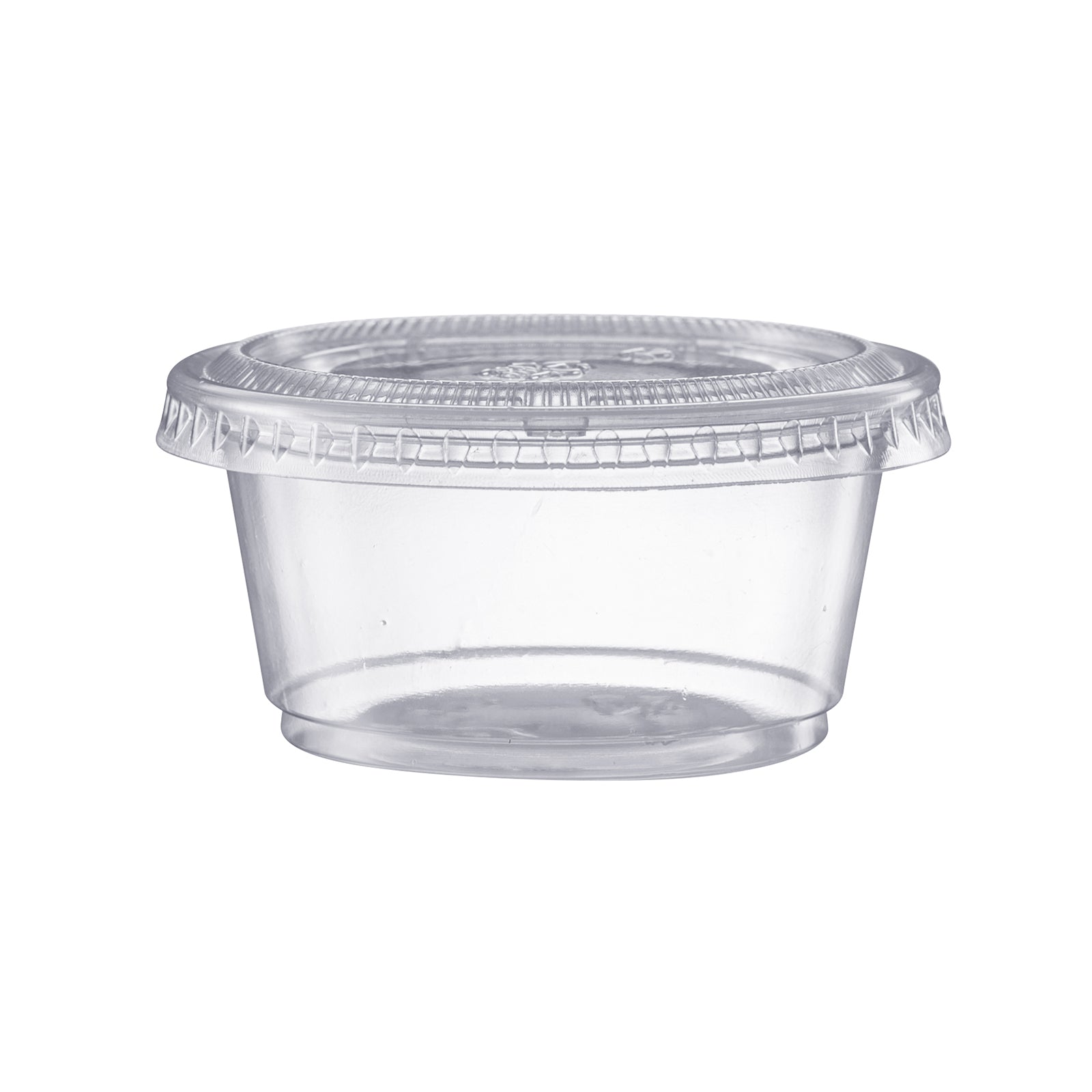 Pantry Value 2 oz. Jello Shot Cups with Lids, Small Plastic Condiment Containers for Sauce, Sala