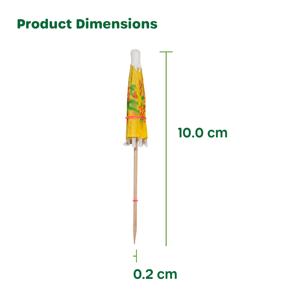 [Case of 14400] Umbrella Cocktail Drink Picks - Assorted Tropical Colors Party Toothpicks