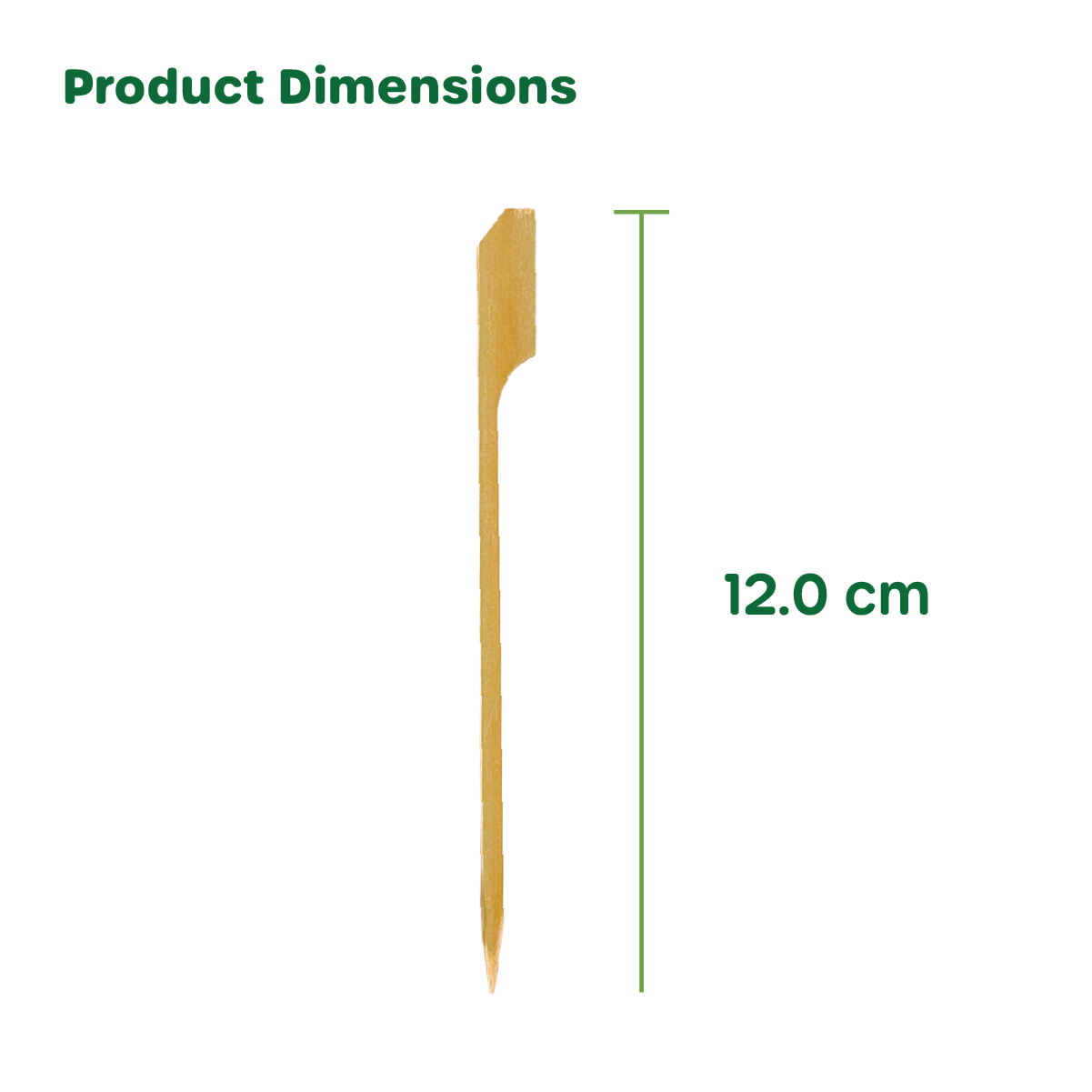 [Case of 5000] 4.7 Inch Bamboo Wooden Paddle Picks Skewers For Cocktails, Appetizers, Fruits, and Sandwiches