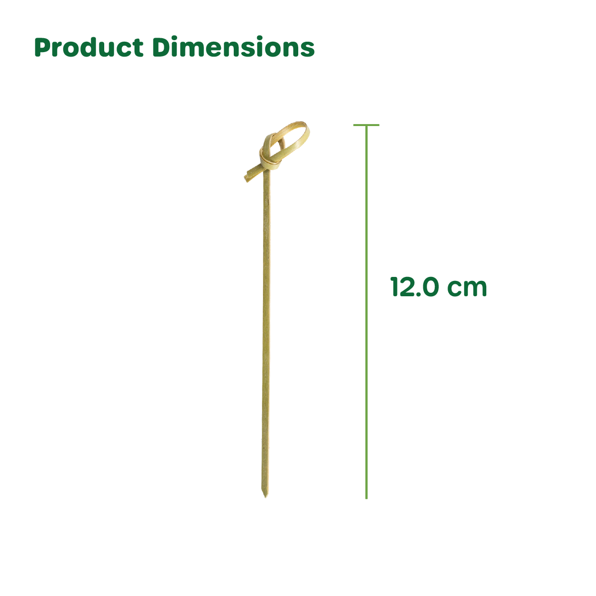 4.75 Inch Bamboo Knot Picks - Comfy Package