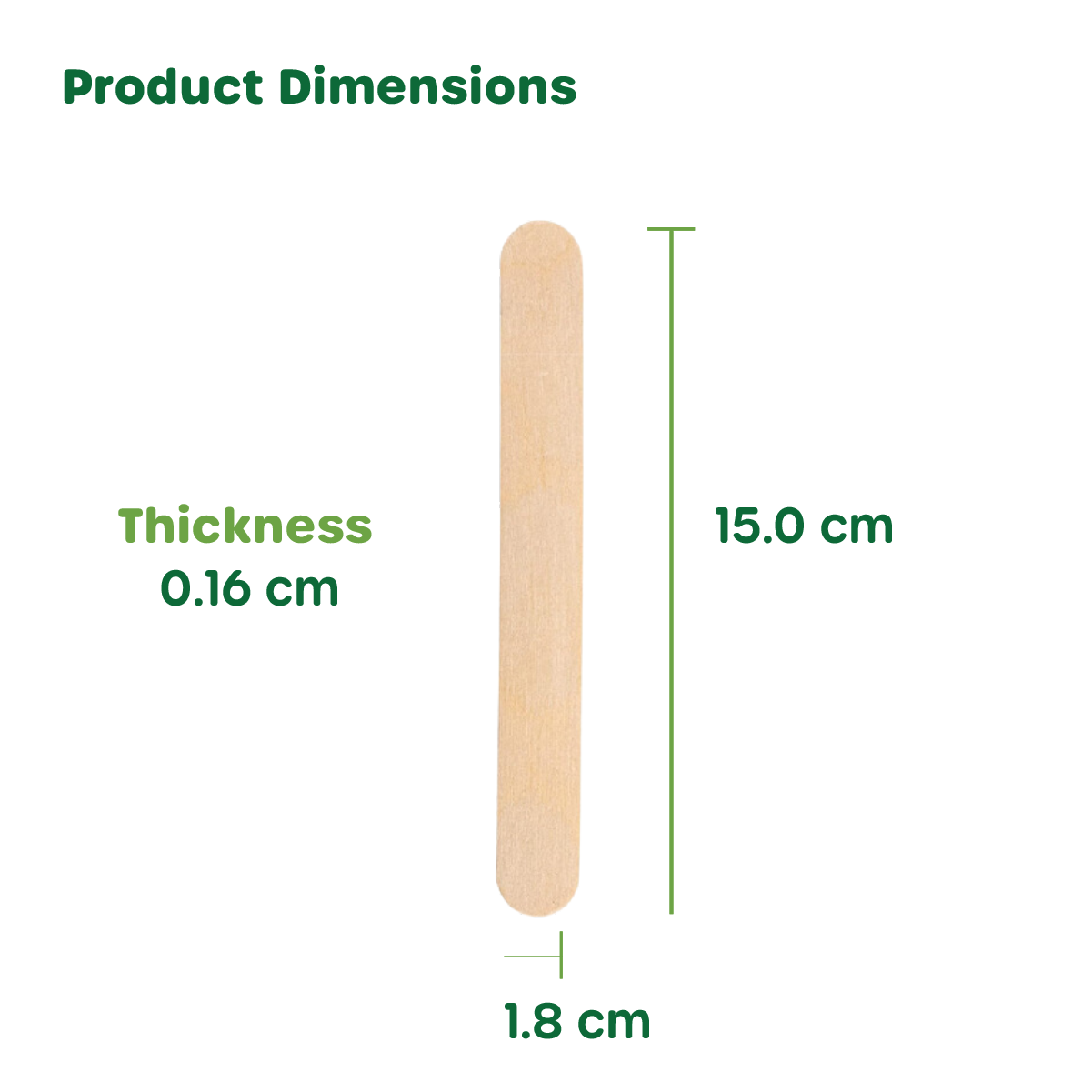 Jumbo 6 Inch Wooden Multi-Purpose Popsicle Sticks ,Craft, ICES, Ice Cream, Wax, Waxing, Tongue Depressor Wood Sticks