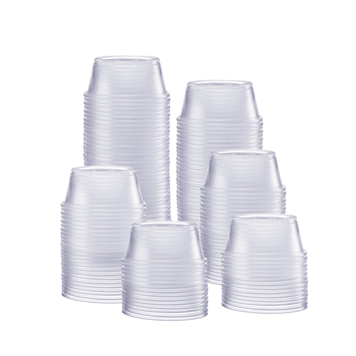 [250 Count - 3.25 oz.] Plastic Disposable Portion Cups (No Lids) Souffle Cups