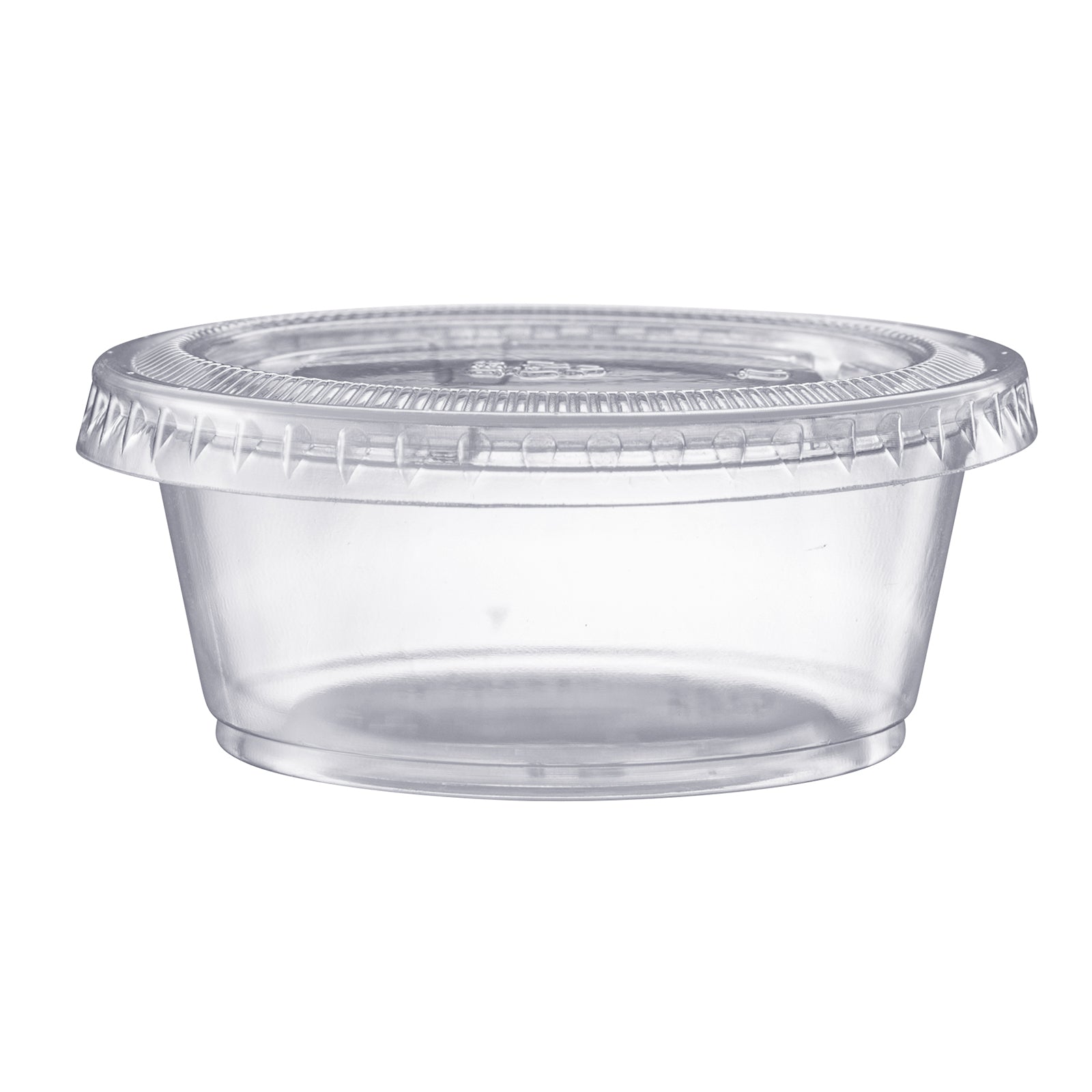 Pantry Value [Case of 2,000] 3.25 oz. Jello Shot Cups with Lids, Small Plastic Condiment Containers for Sauce, Salad Dressings, Ramekins, & Portion Control