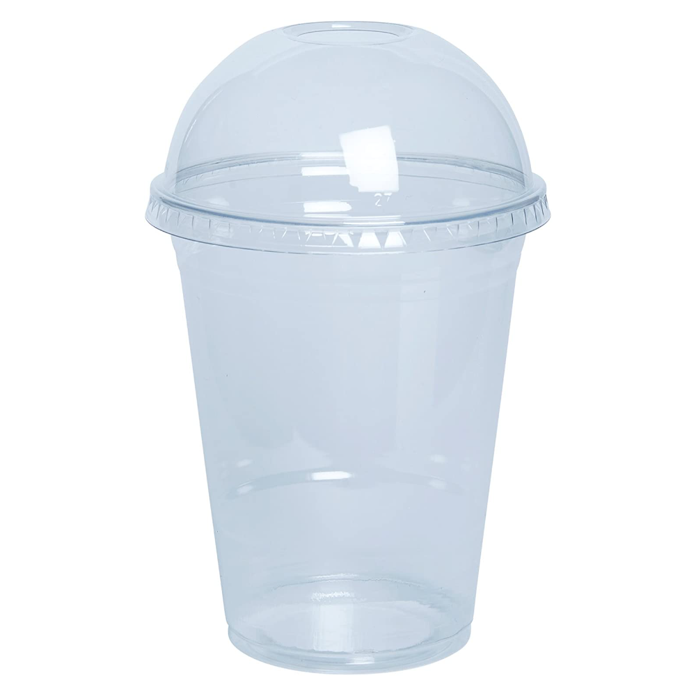 16 oz. Clear Plastic Cups with Dome Lids