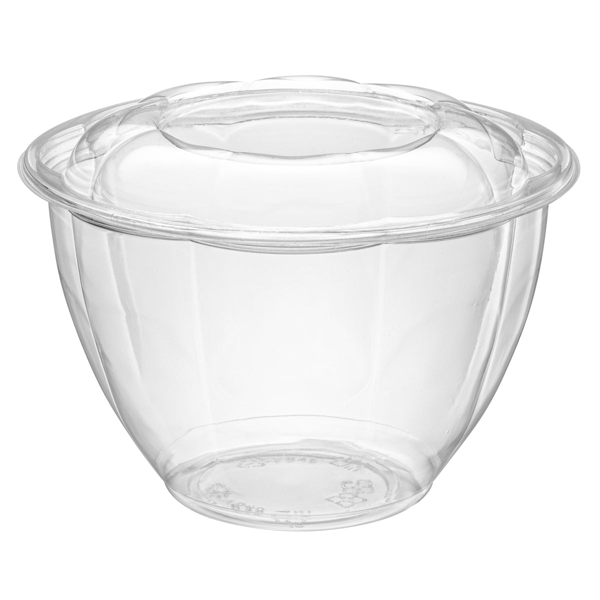 48 oz. Plastic Salad Bowls To Go With Airtight Lids - Comfy Package