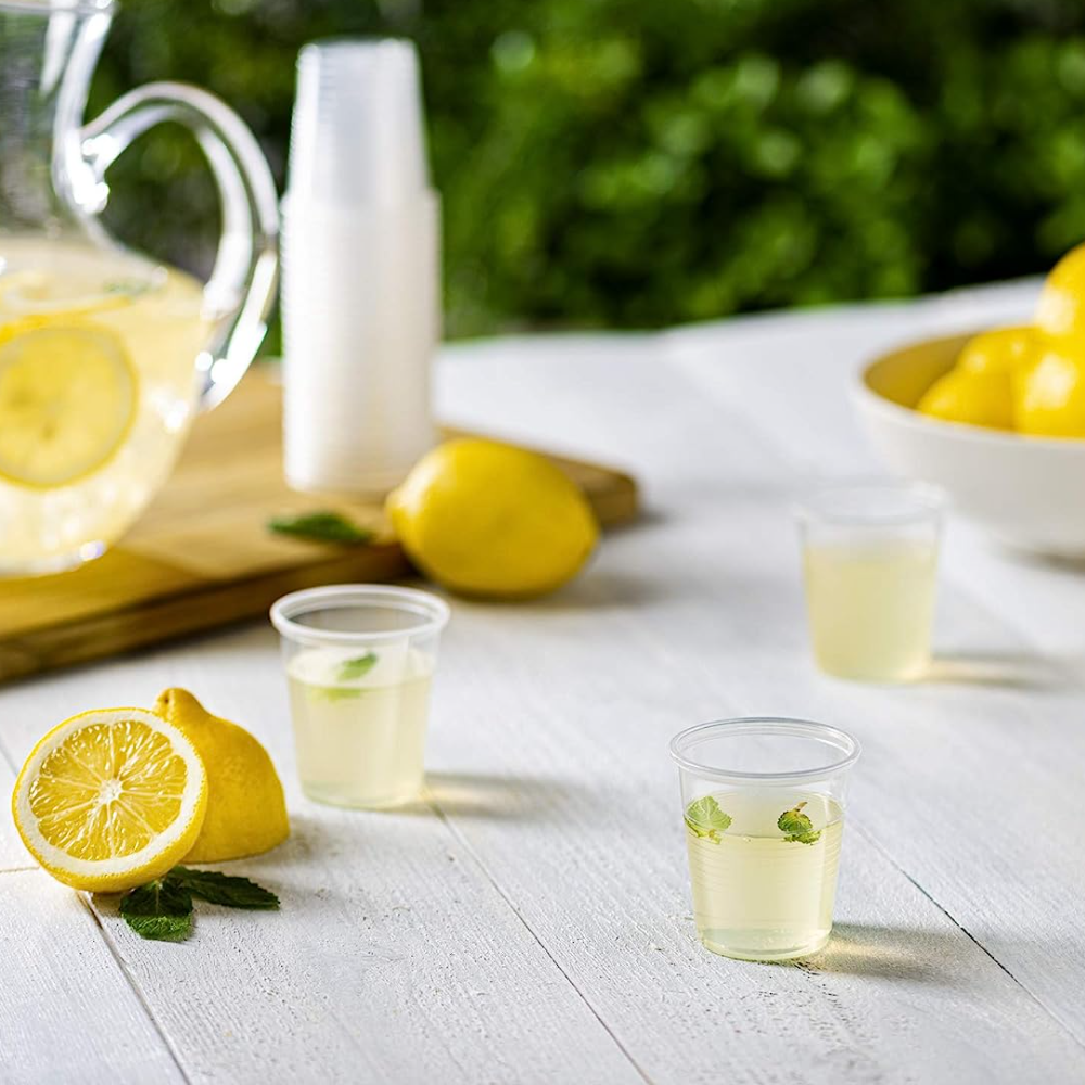 3 oz. Clear Plastic Cups - Comfy Package