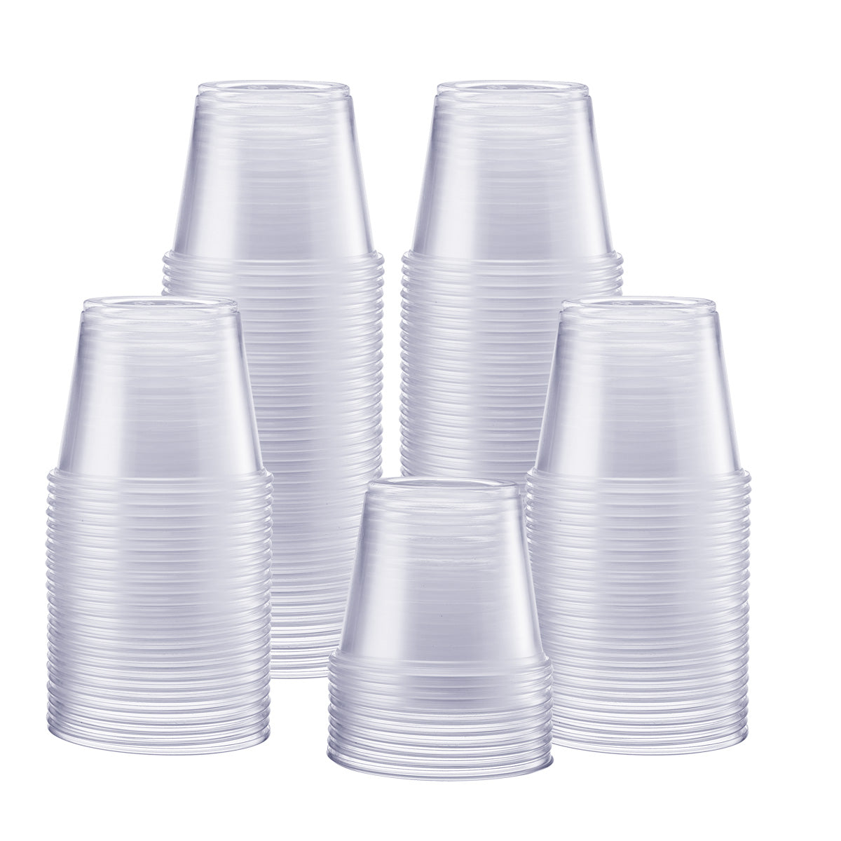 [250 Count - 5.5 oz.] Plastic Disposable Portion Cups (No Lids) Souffle Cups