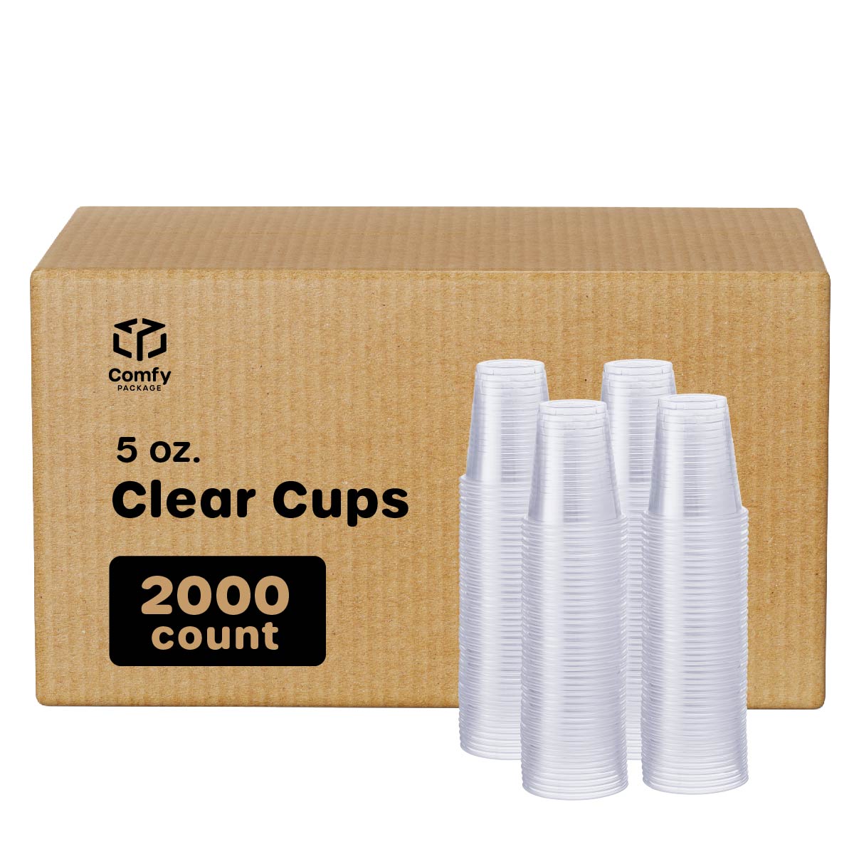 5 oz. Clear Disposable Plastic Cups - Cold Party Drinking Cups