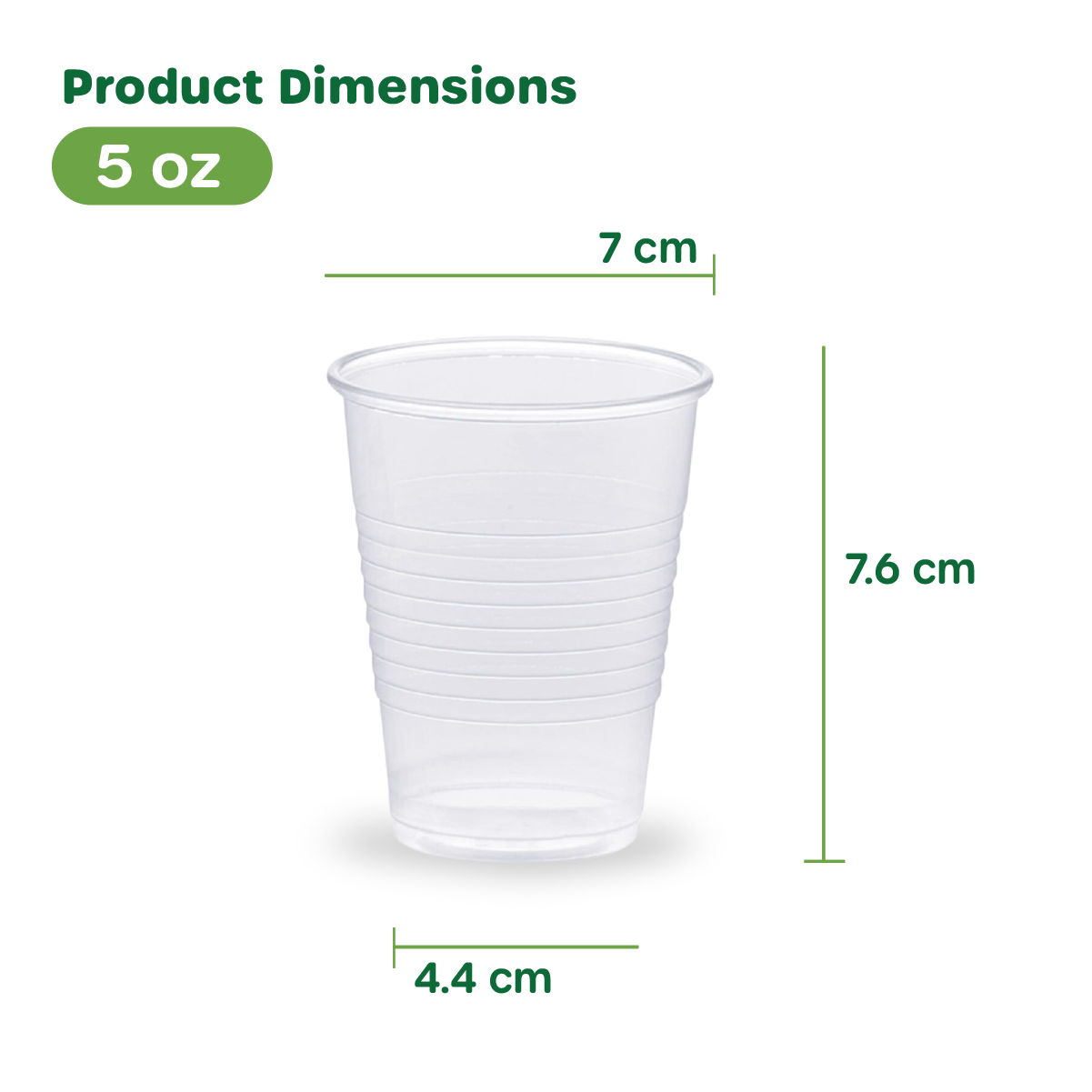 5 oz. Clear Disposable Plastic Cups - Cold Party Drinking Cups