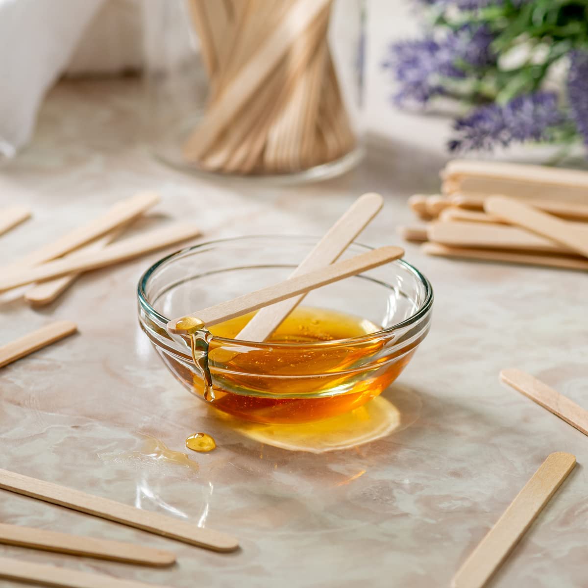4.5 Inch Wooden Multi-Purpose Popsicle Sticks - Comfy Package