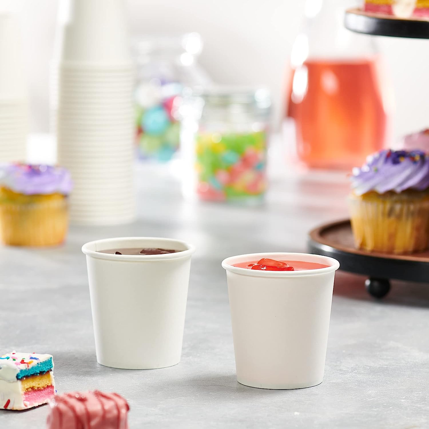6 oz. White Paper Hot Coffee Cups - Comfy Package