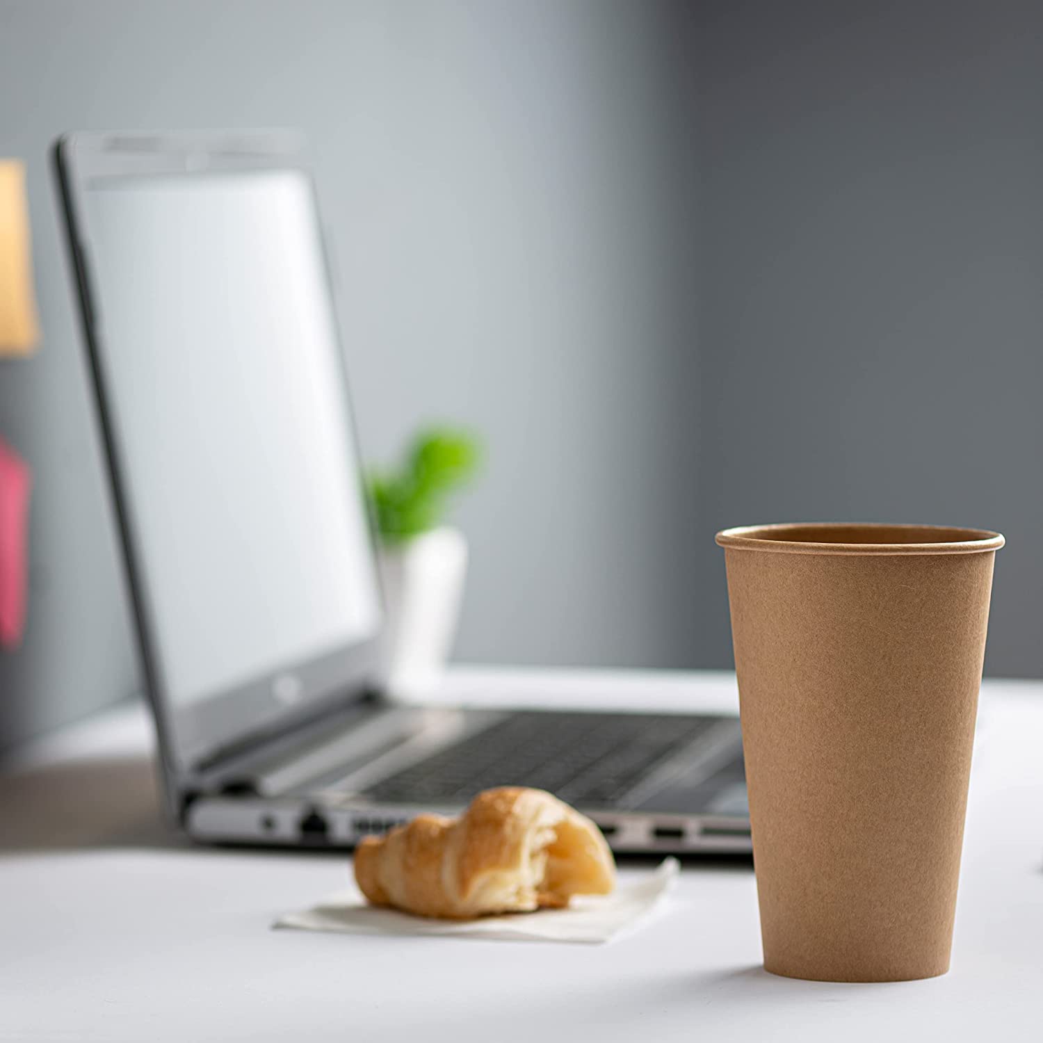 [12 oz.] Kraft Paper Hot Coffee Cups - Unbleached