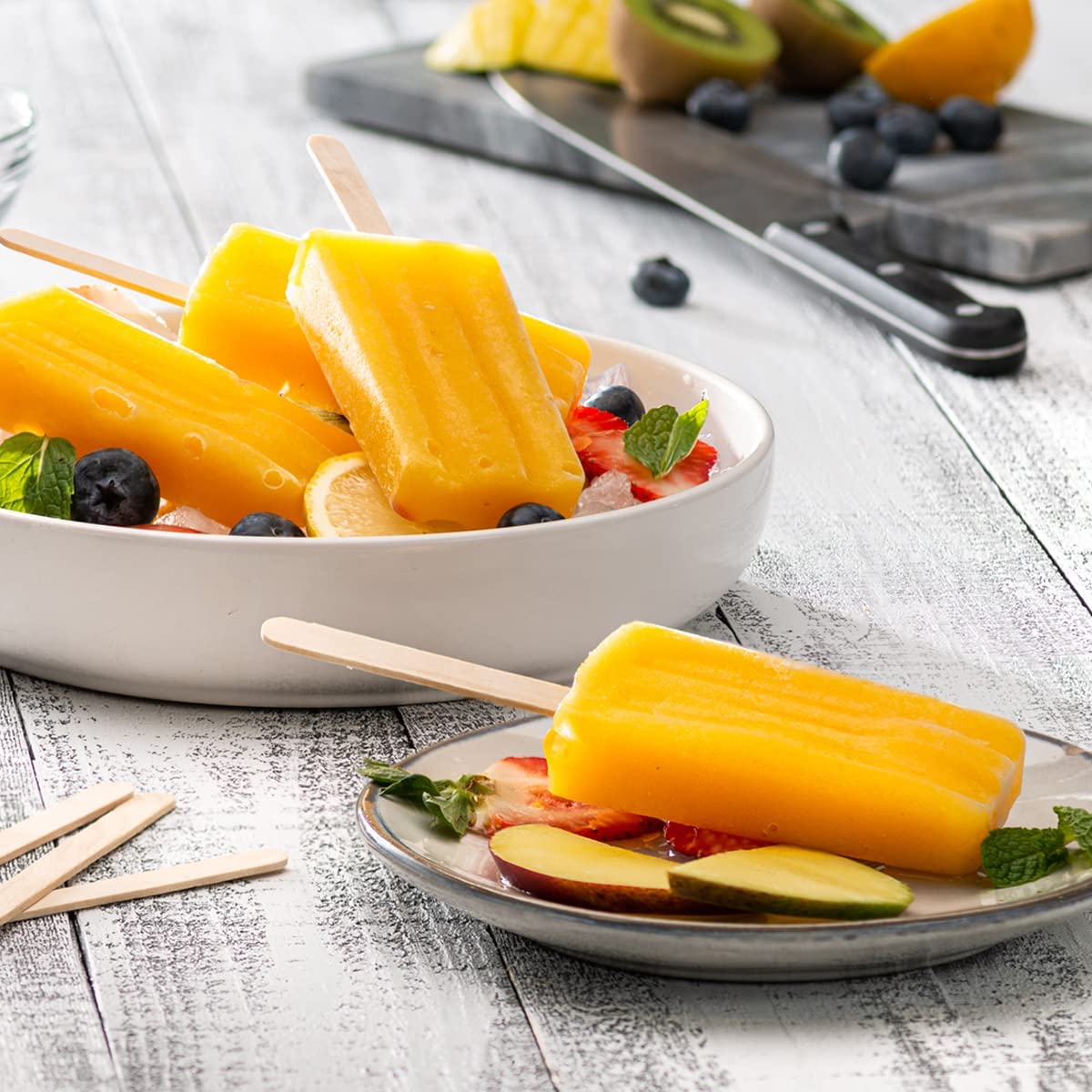 4.5 Inch Wooden Multi-Purpose Popsicle Sticks - Comfy Package