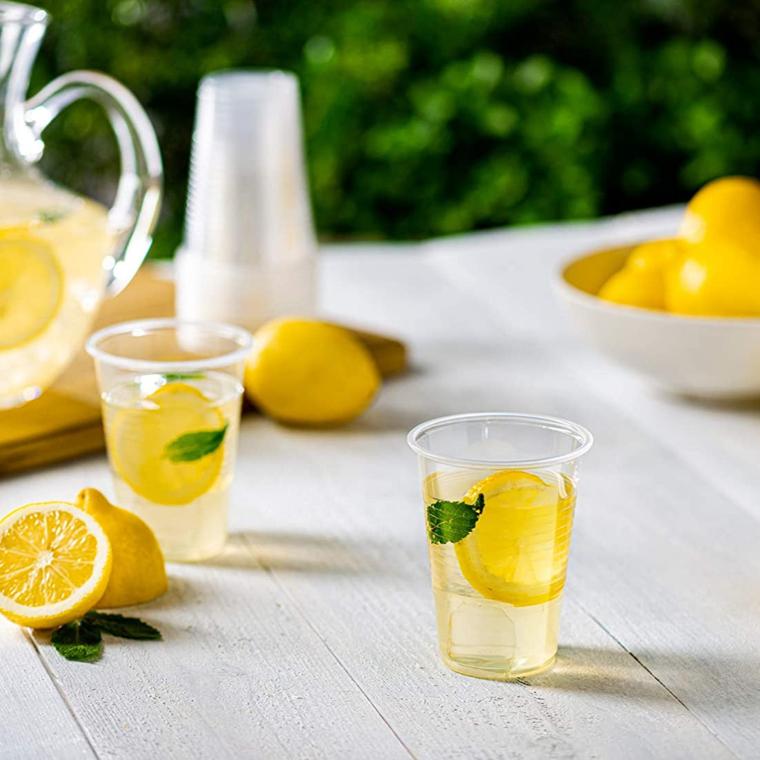 [Case of] 9 oz. Clear Disposable Plastic Drinking Cups