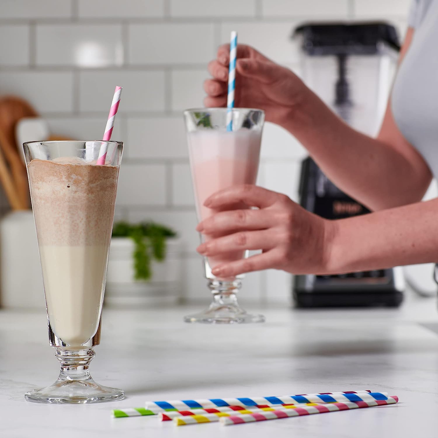 Paper Drinking Straws 100% Biodegradable - Assorted Colors