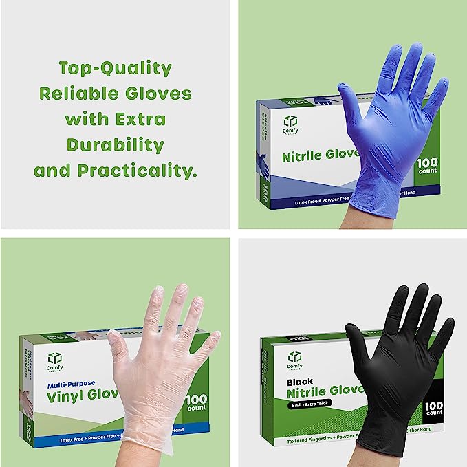 Synthetic Rubber Vinyl Vs Latex Vs Nitrile Gloves Synthetic Vinyl