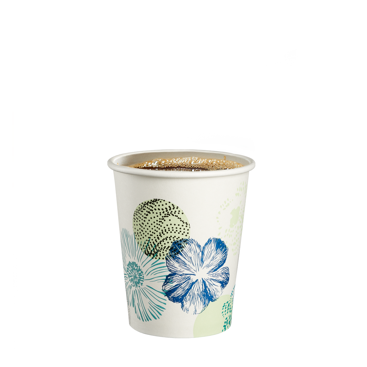 8 oz. All Purpose Everyday Disposable Floral Design Paper Drinking Cups