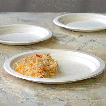10 Inch Heavy-Duty Plates Eco-Friendly 100% Compostable Disposable Sugarcane Paper Plates - Comfy Package