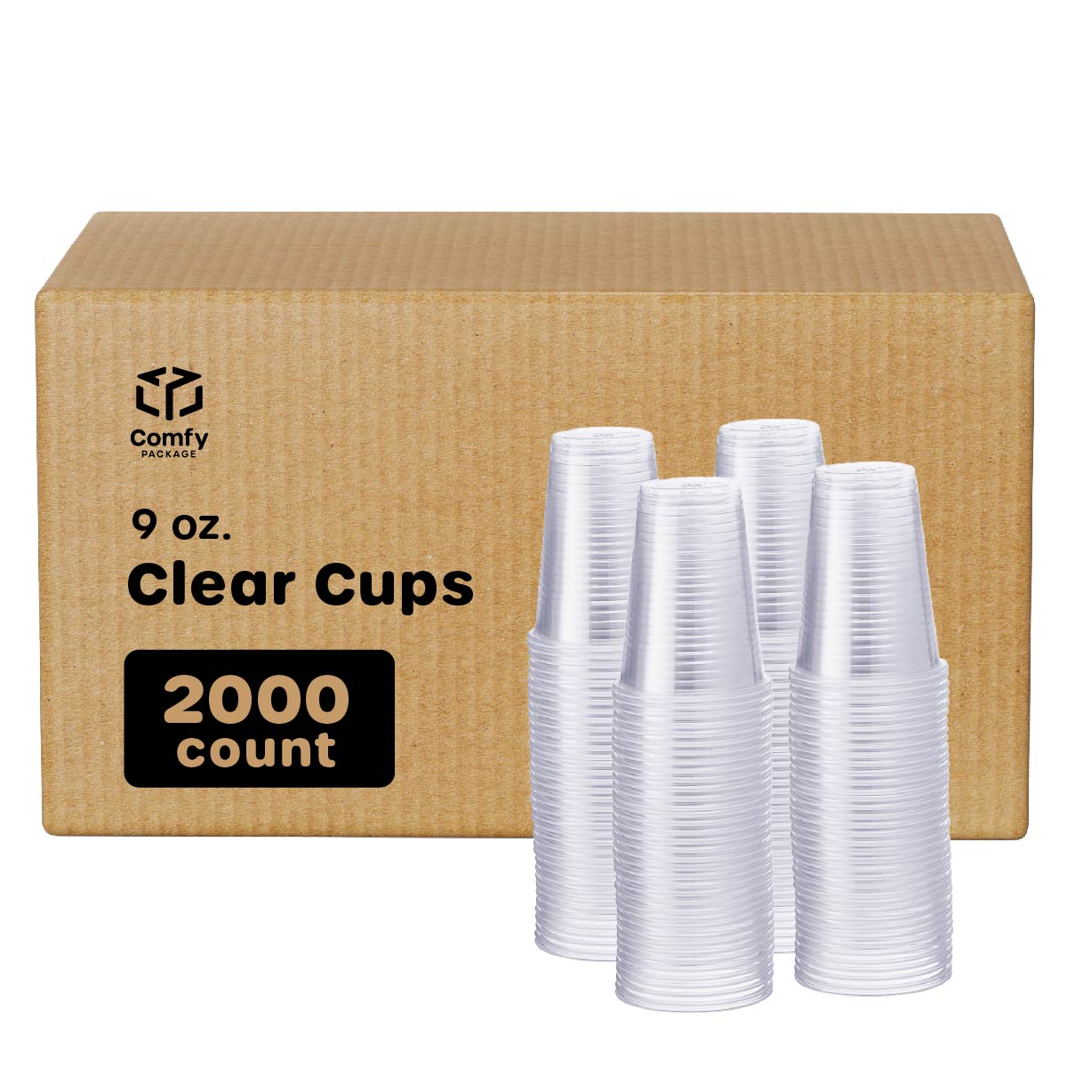 9 oz. Clear Disposable Plastic Drinking Cups