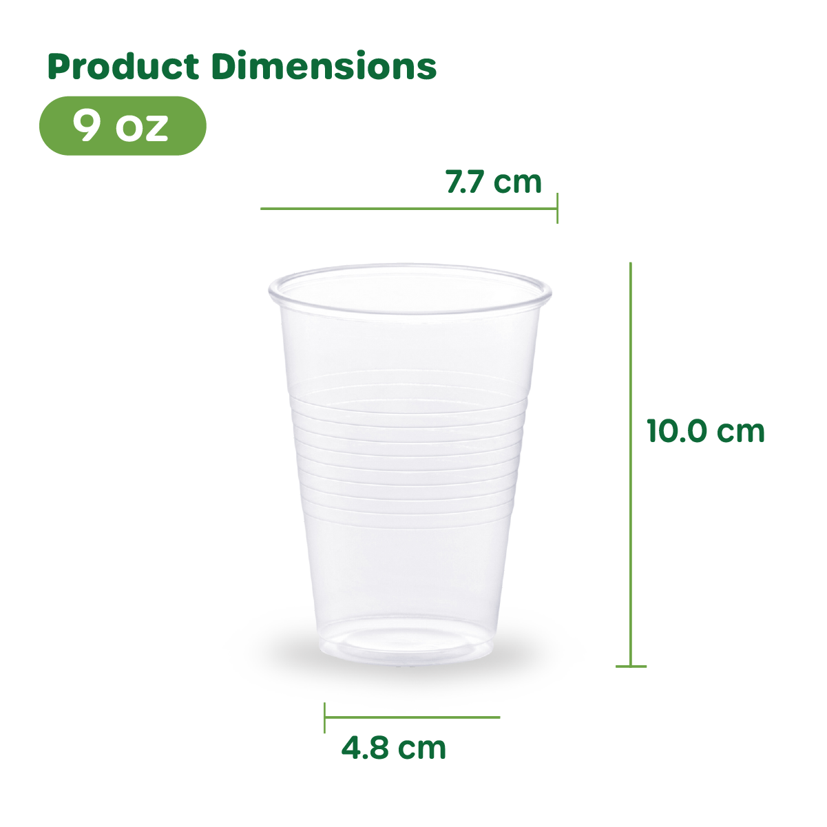 9 oz. Clear Disposable Plastic Drinking Cups