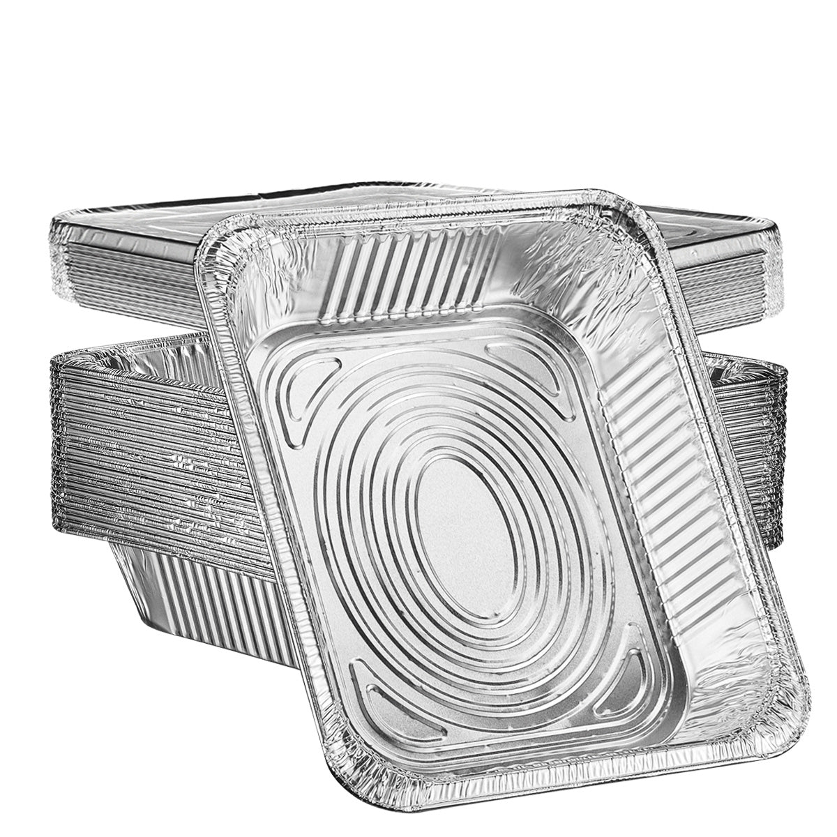 9 x 13 Aluminum Foil Steam Table Pans With Lids - Half Size Deep - Comfy Package