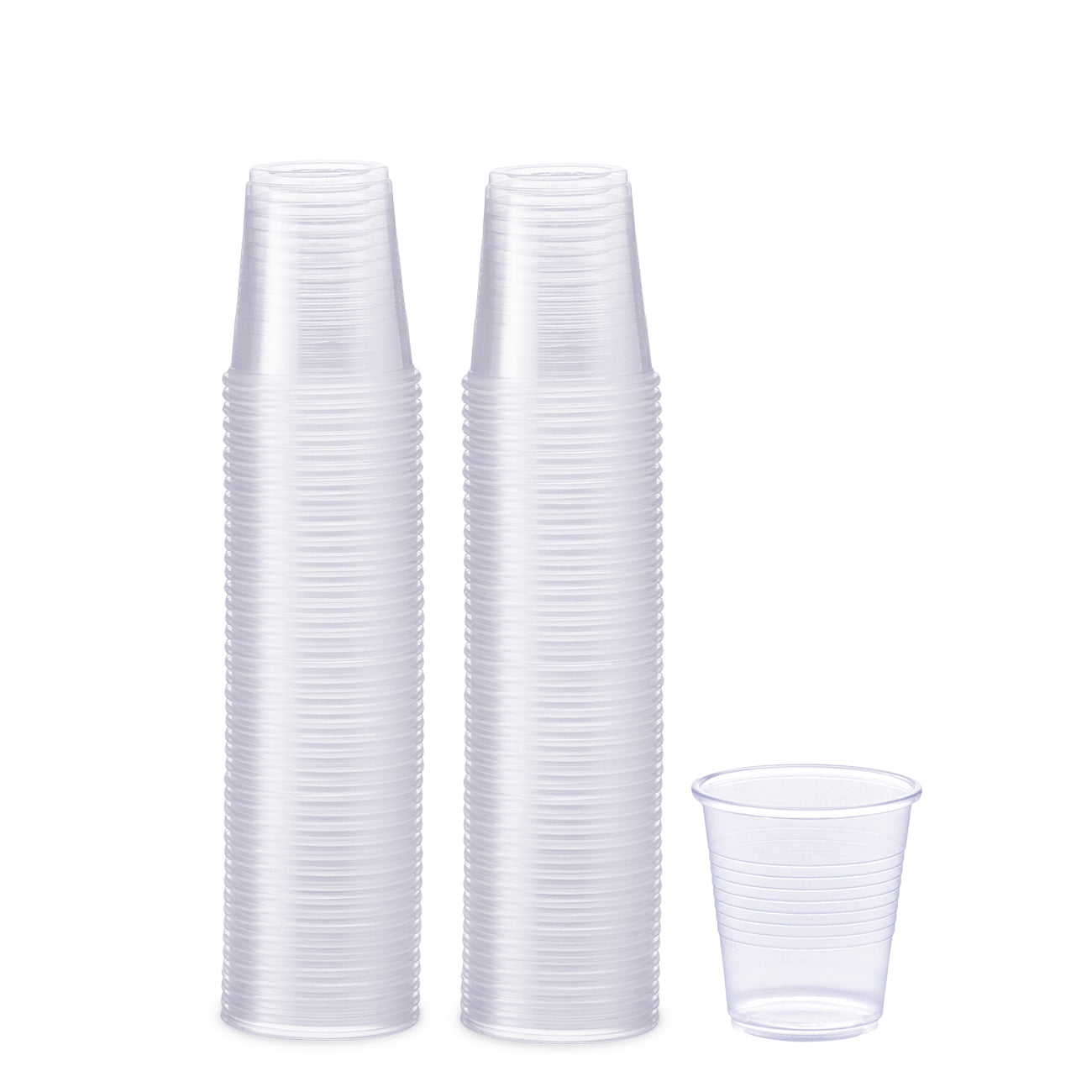 3 oz. Clear Plastic Cups, Small Disposable Bathroom, Espresso, Mouthwash Polypropylene Cups