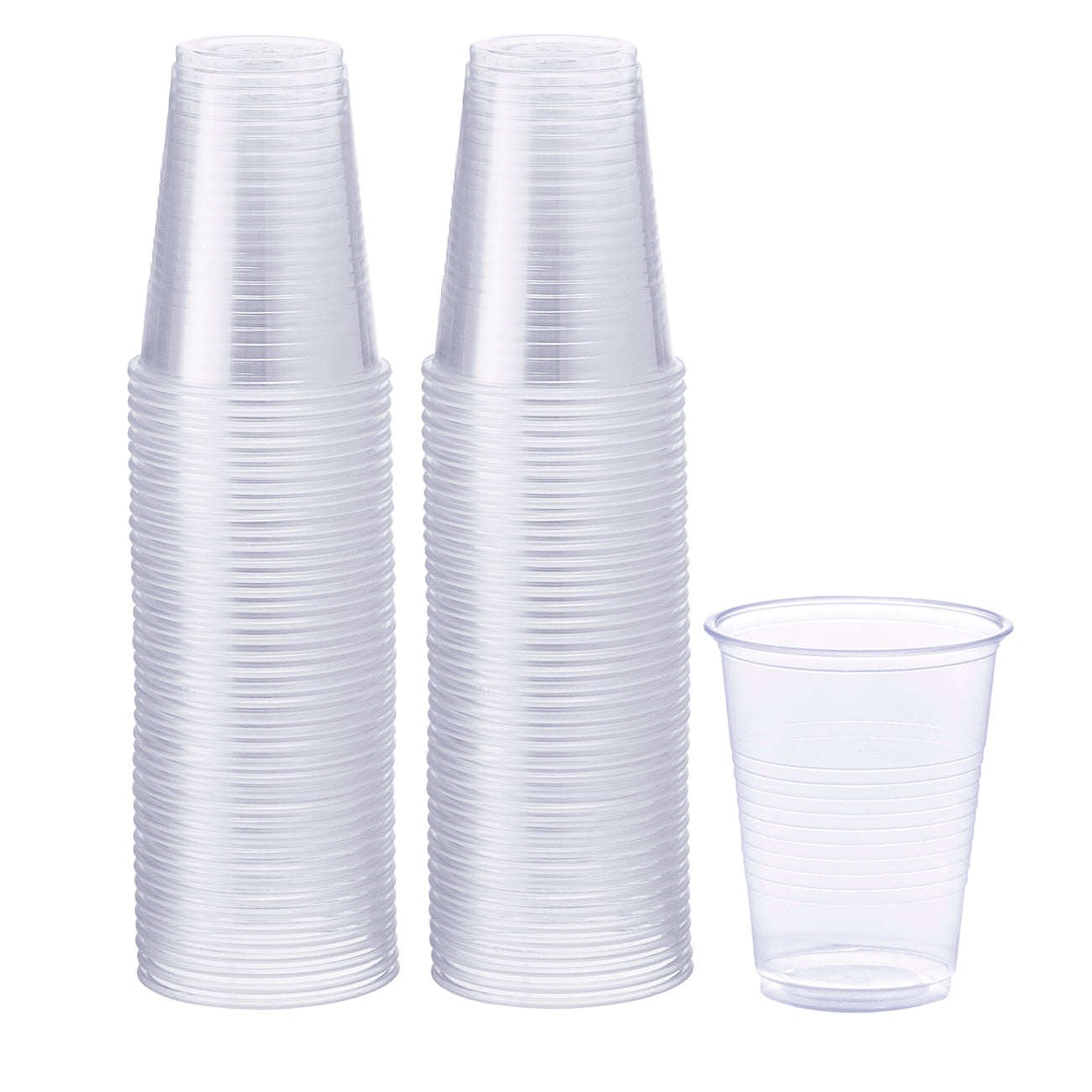 7 oz. Clear Disposable Plastic Drinking Cups - Comfy Package
