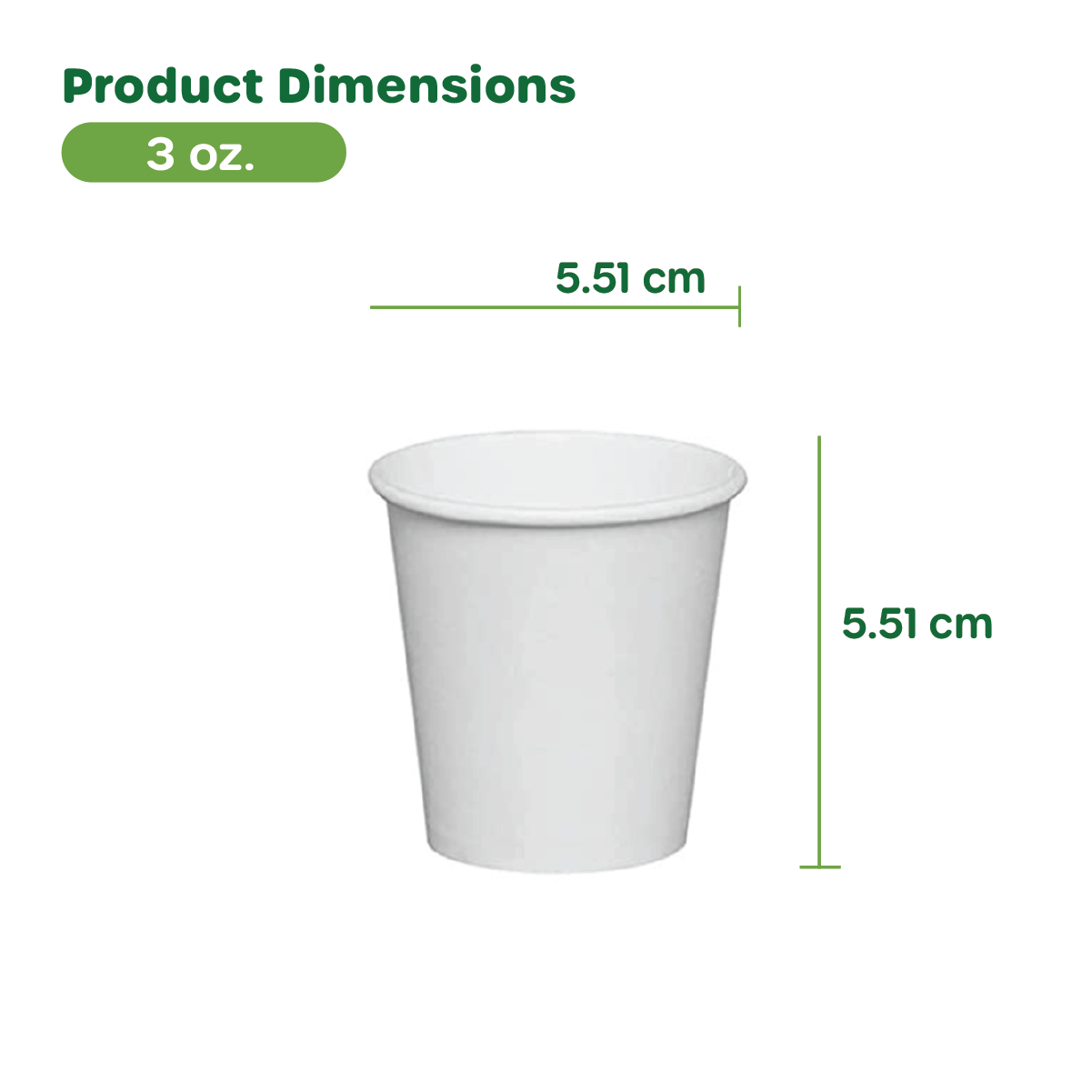 3 oz. White Paper Cups, Small Disposable Bathroom, Espresso, Mouthwash Cups