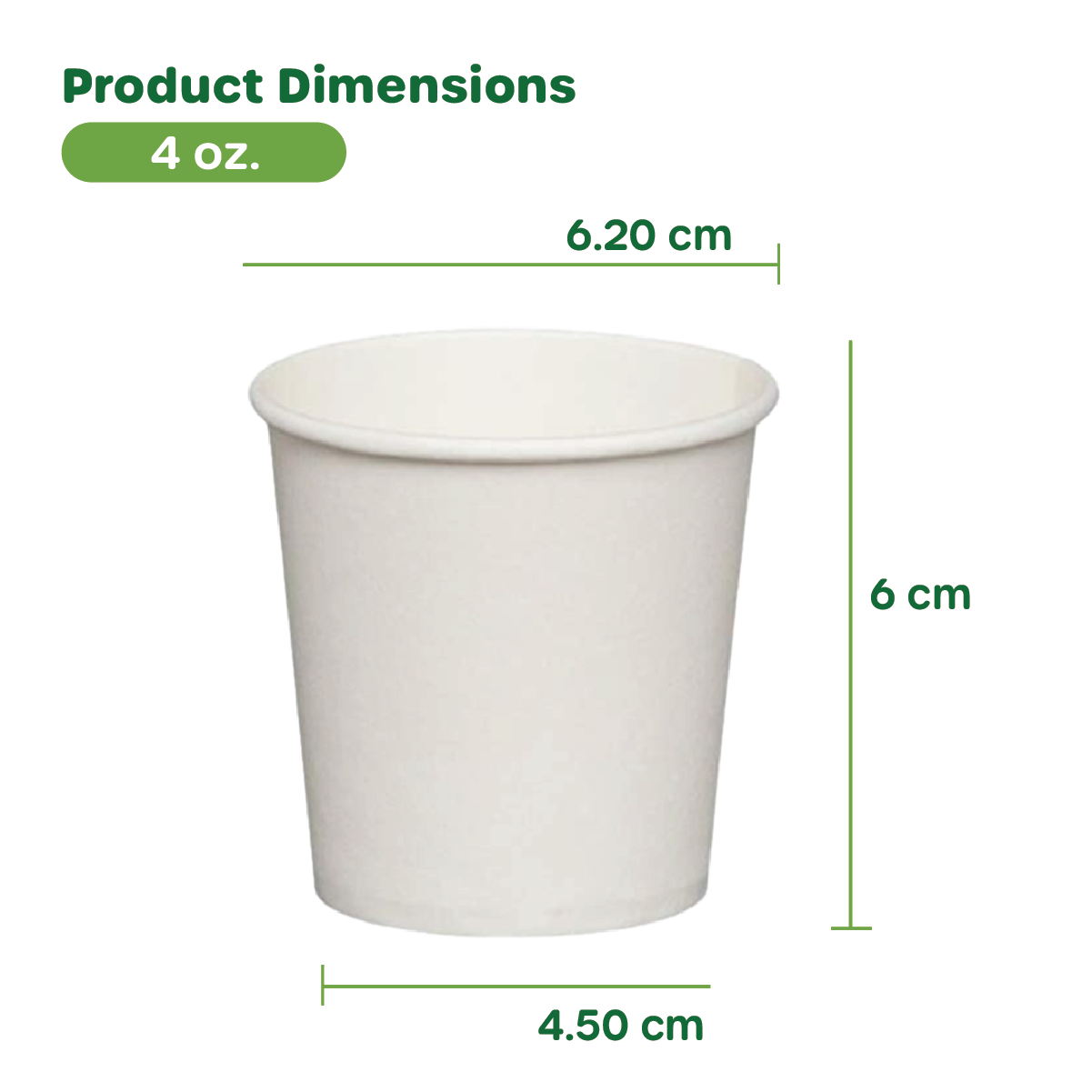 4 oz. White Paper Cups, Small Disposable Bathroom, Espresso, Mouthwash Cups