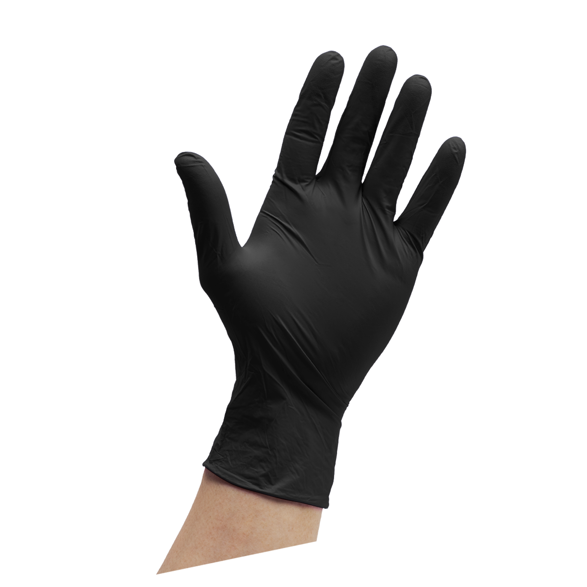 [Case of 1000] Black Nitrile Disposable Gloves 6 Mil. Extra Strength Latex & Powder Free, Textured Fingertips Gloves - Large