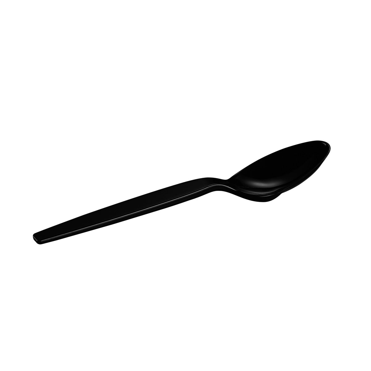 1800ct Heavy Duty Disposable Basic Plastic Spoons - Black - Comfy Package