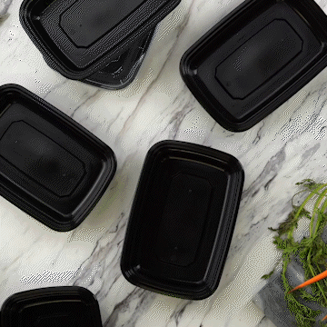 12 oz - 1 Compartment Reusable Meal Prep Containers - Comfy Package