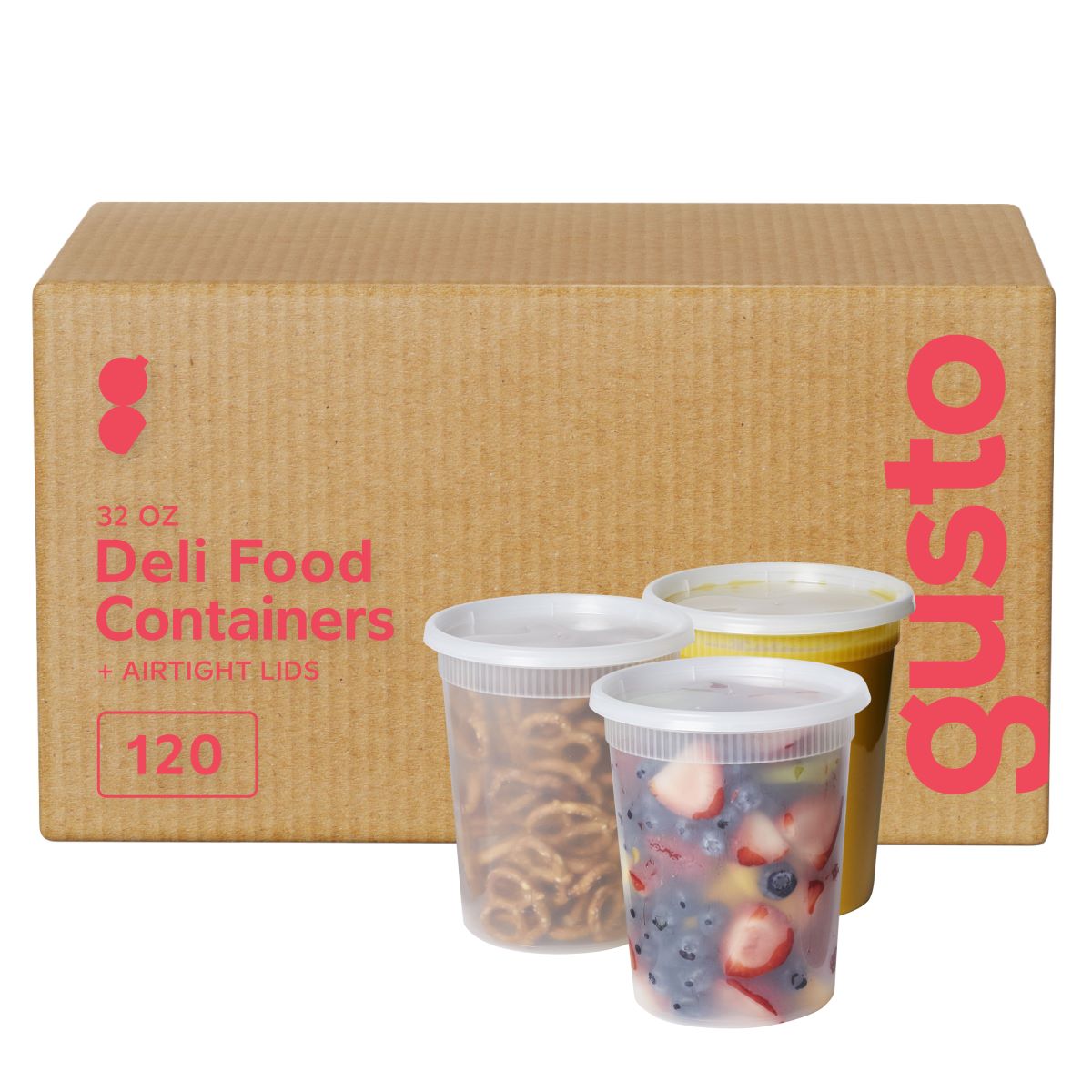 32 oz. Deli Food Storage Containers With Lids