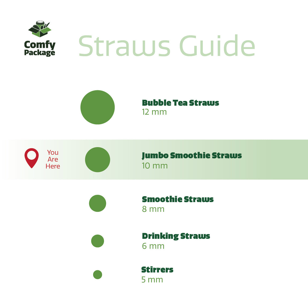 [Case of 3000] Wide Straws for Drinking & Smoothies - Assorted Colors