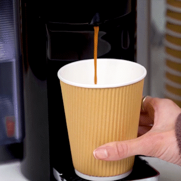 12 oz Insulated Ripple Paper Hot Coffee Cups With Lids & Stirrers - Comfy Package