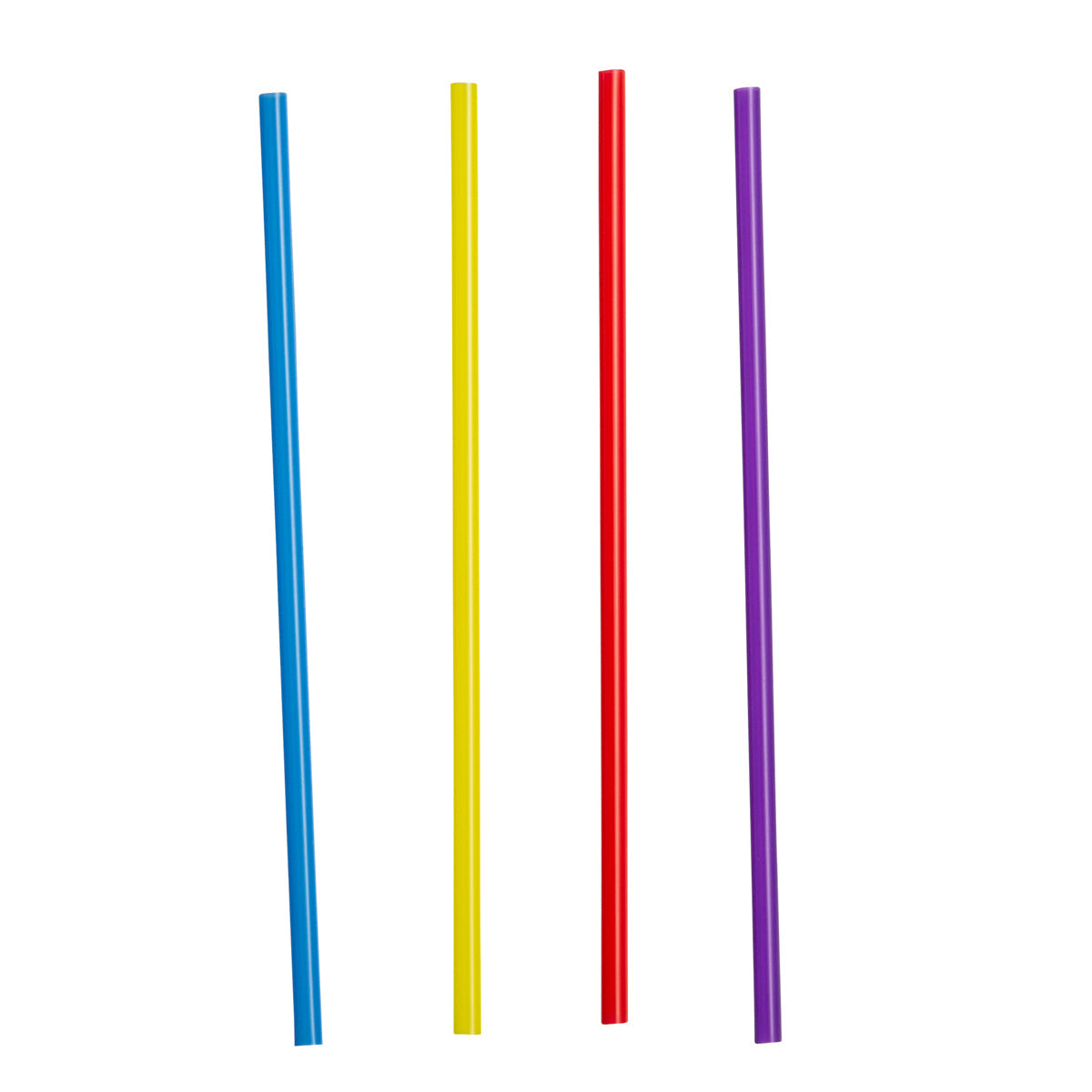 500ct Disposable Plastic Drinking Straws 7.75" High Assorted Colors - Comfy Package