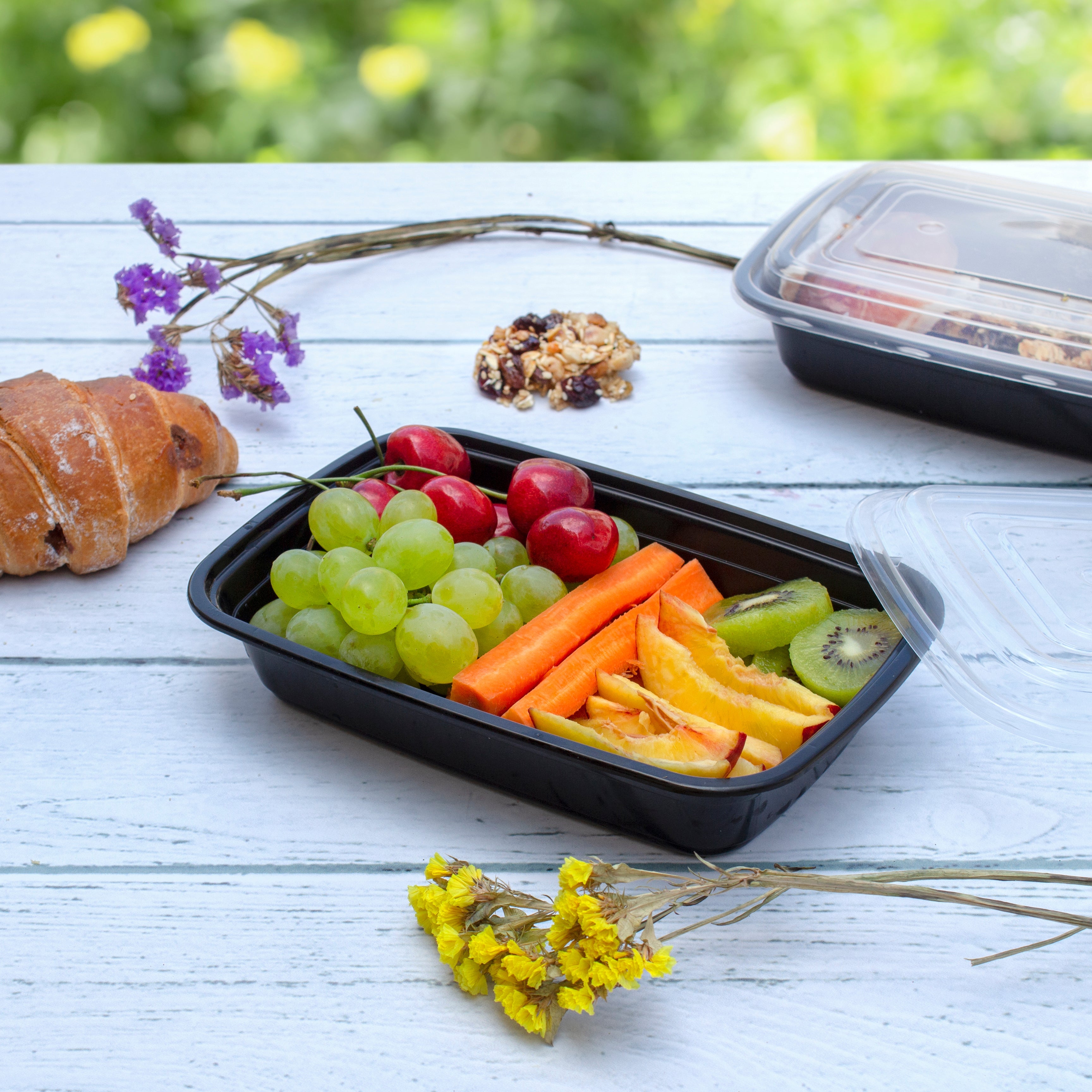 28 oz 1 Compartment Reusable Meal Prep Containers - Comfy Package