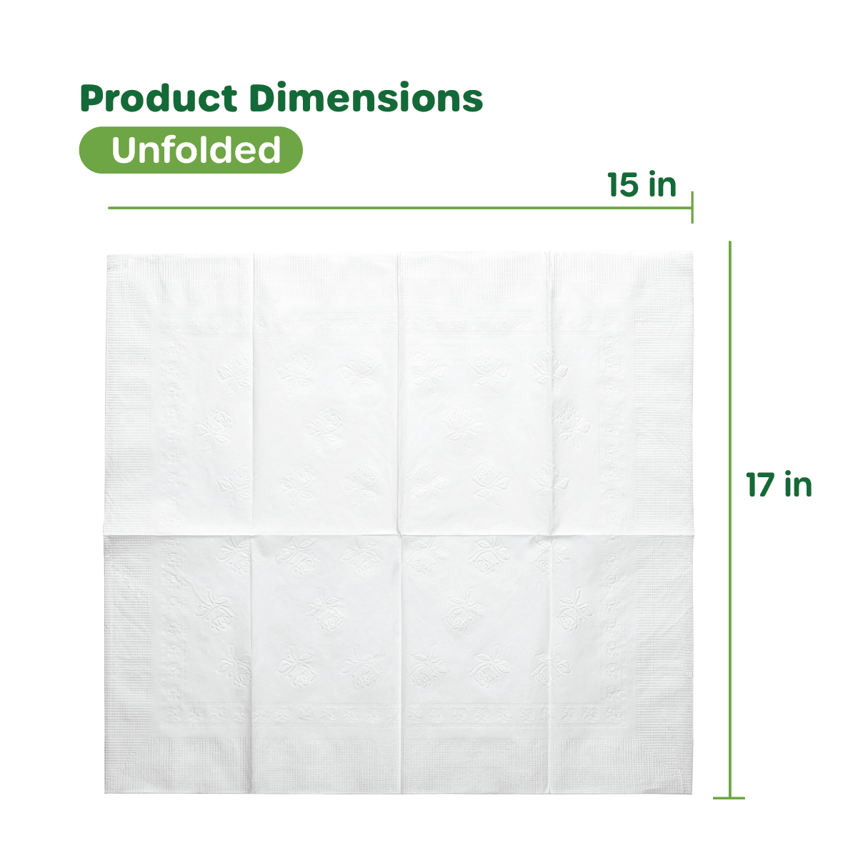 Paper Dinner Napkins Disposable 2-Ply White Party Napkins