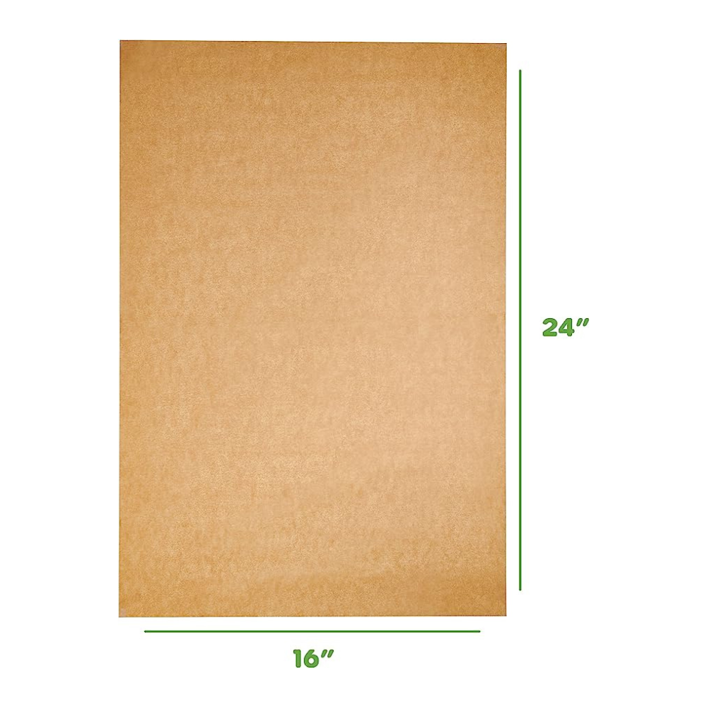 [16 x 24 Inch] Precut Baking Parchment Paper Sheets Unbleached Non-Stick Sheets for Baking & Cooking - Kraft…