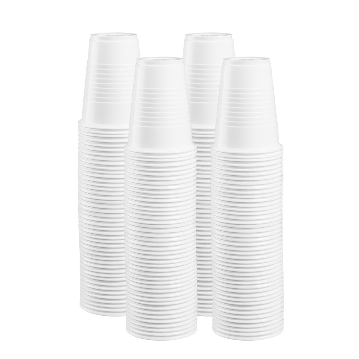 5 oz. White Disposable Plastic Cups - Comfy Package