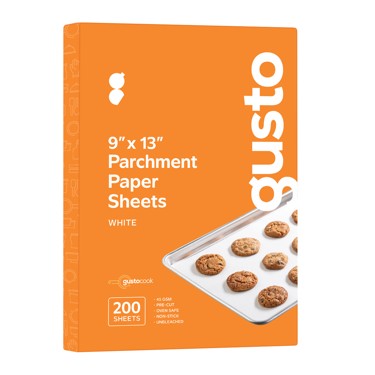 9 x 13 Inch Precut Baking Parchment Paper Sheets