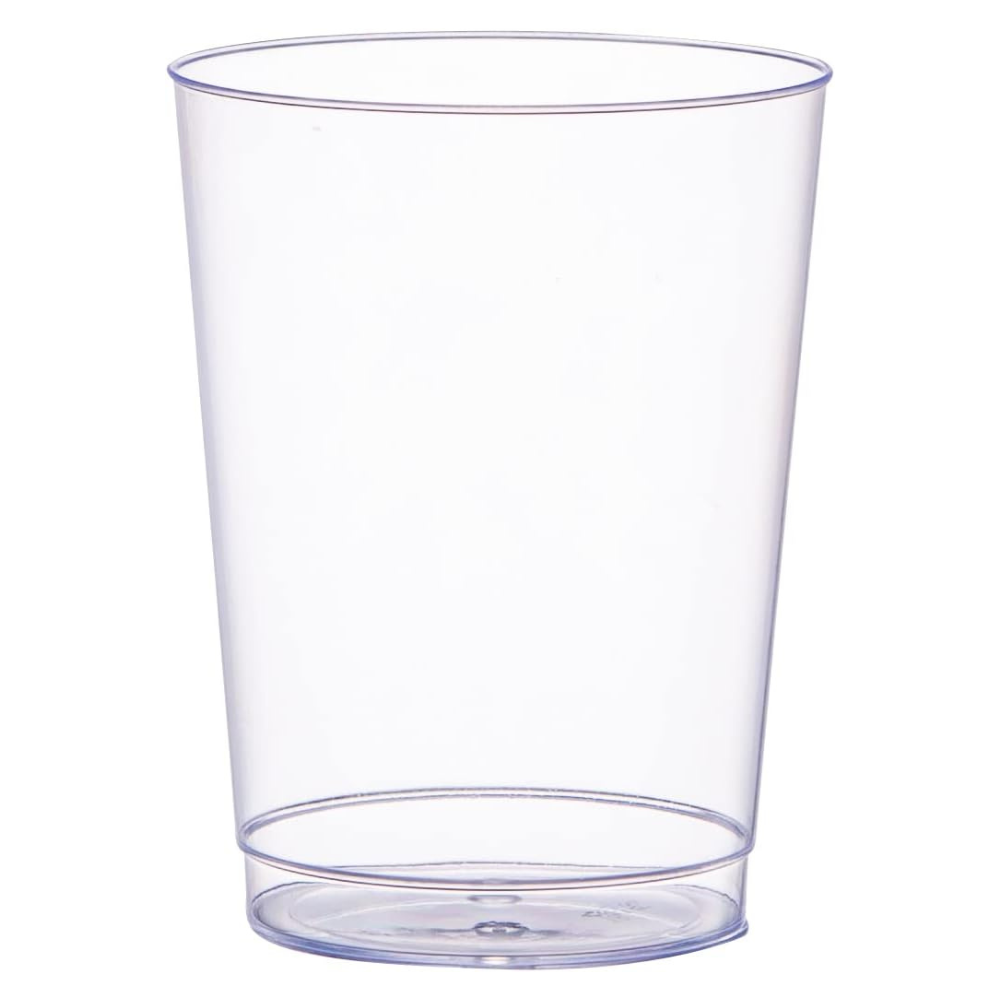 10 oz. - 600ct Clear Hard Plastic Cups / Tumblers Small Disposable Party Cocktail Glasses - Comfy Package