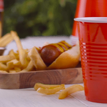 12 oz. Disposable Party Plastic Cups Red Drinking Cups - Comfy Package