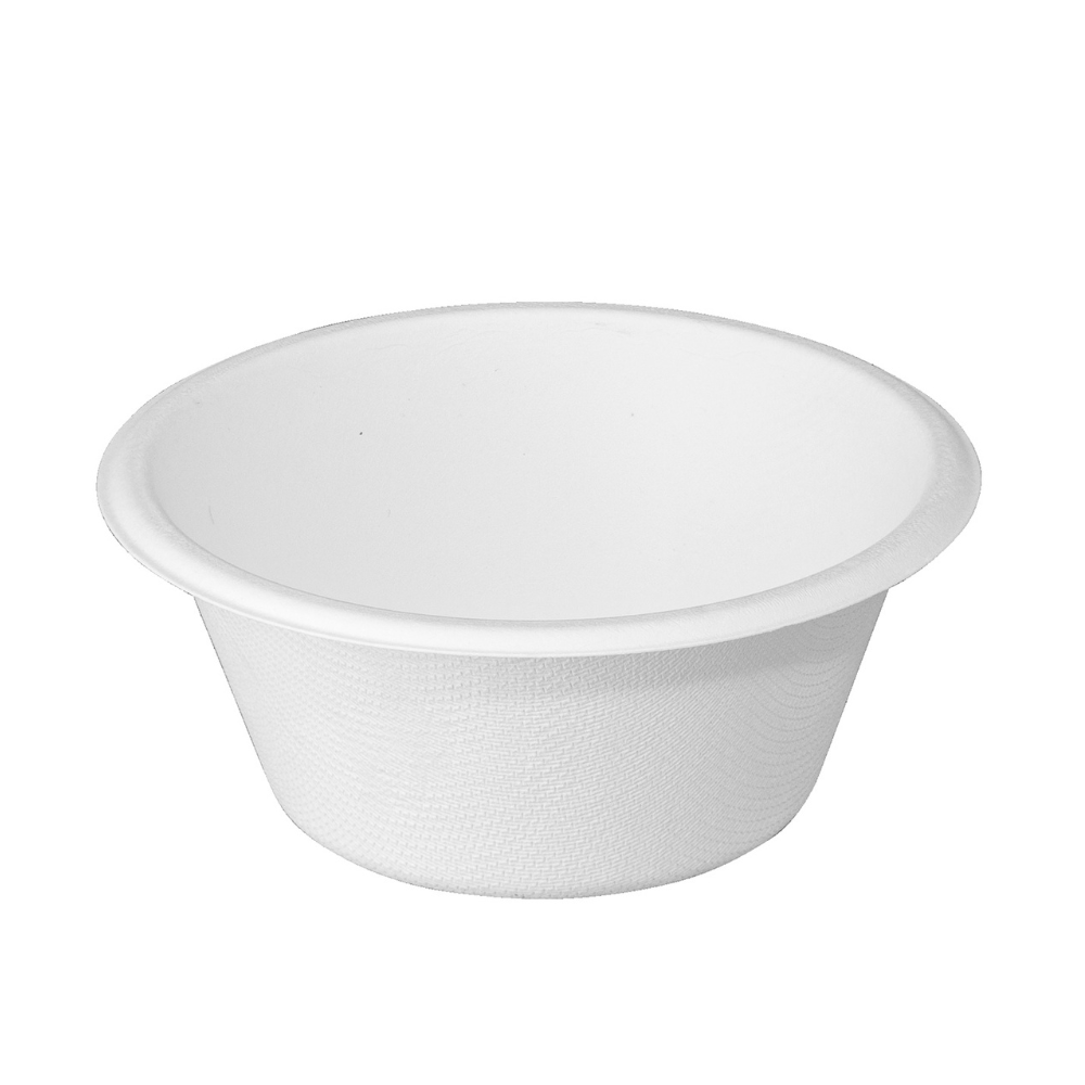 100% Compostable 8 oz. Heavy-Duty Bowls Eco-Friendly Disposable Sugarcane Paper Bowls…