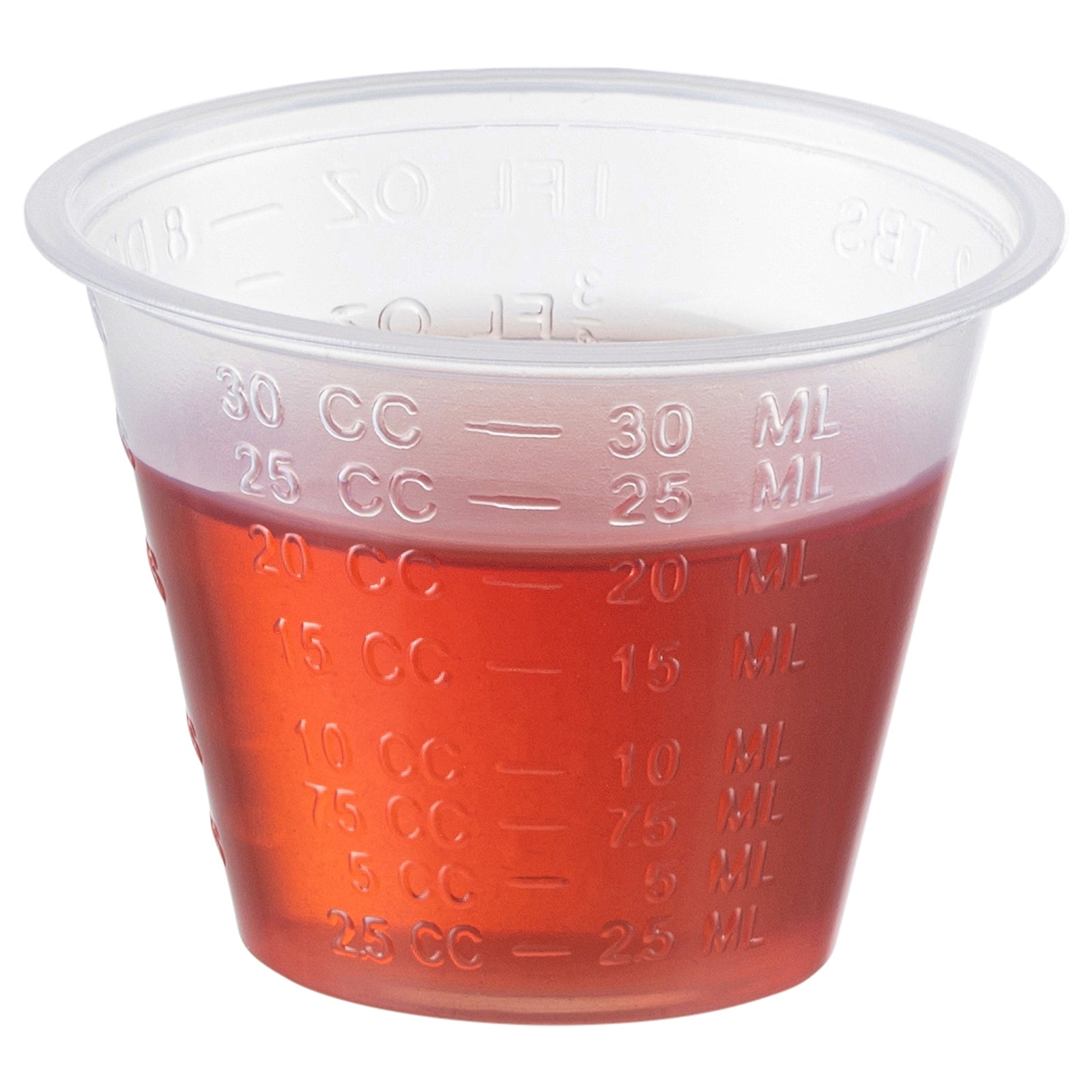 [1 oz.] Plastic Disposable Medicine Measuring Cup for Liquid Medicine, Epoxy, & Pills