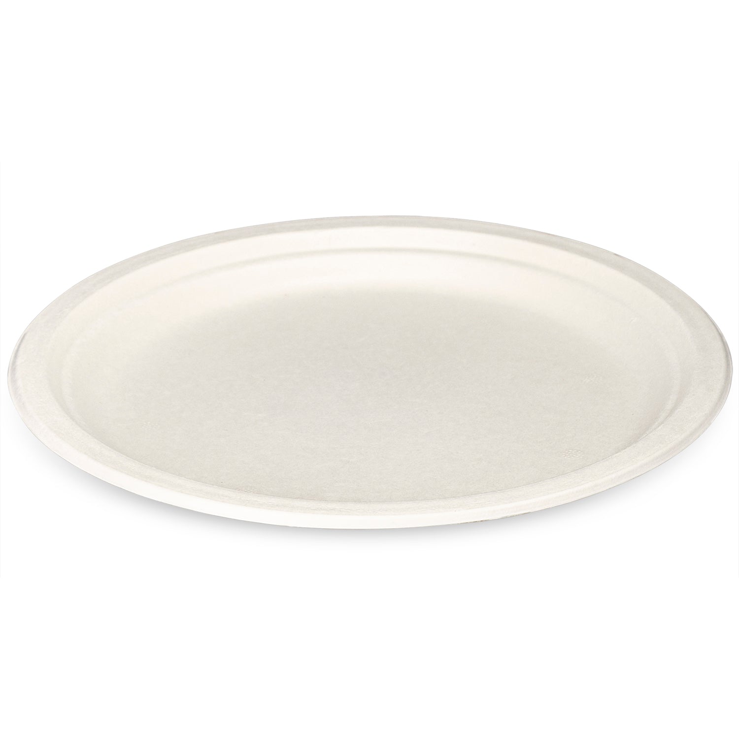 100% Compostable 10 Inch Heavy-Duty Plates, Eco-Friendly Disposable Sugarcane Paper Plates