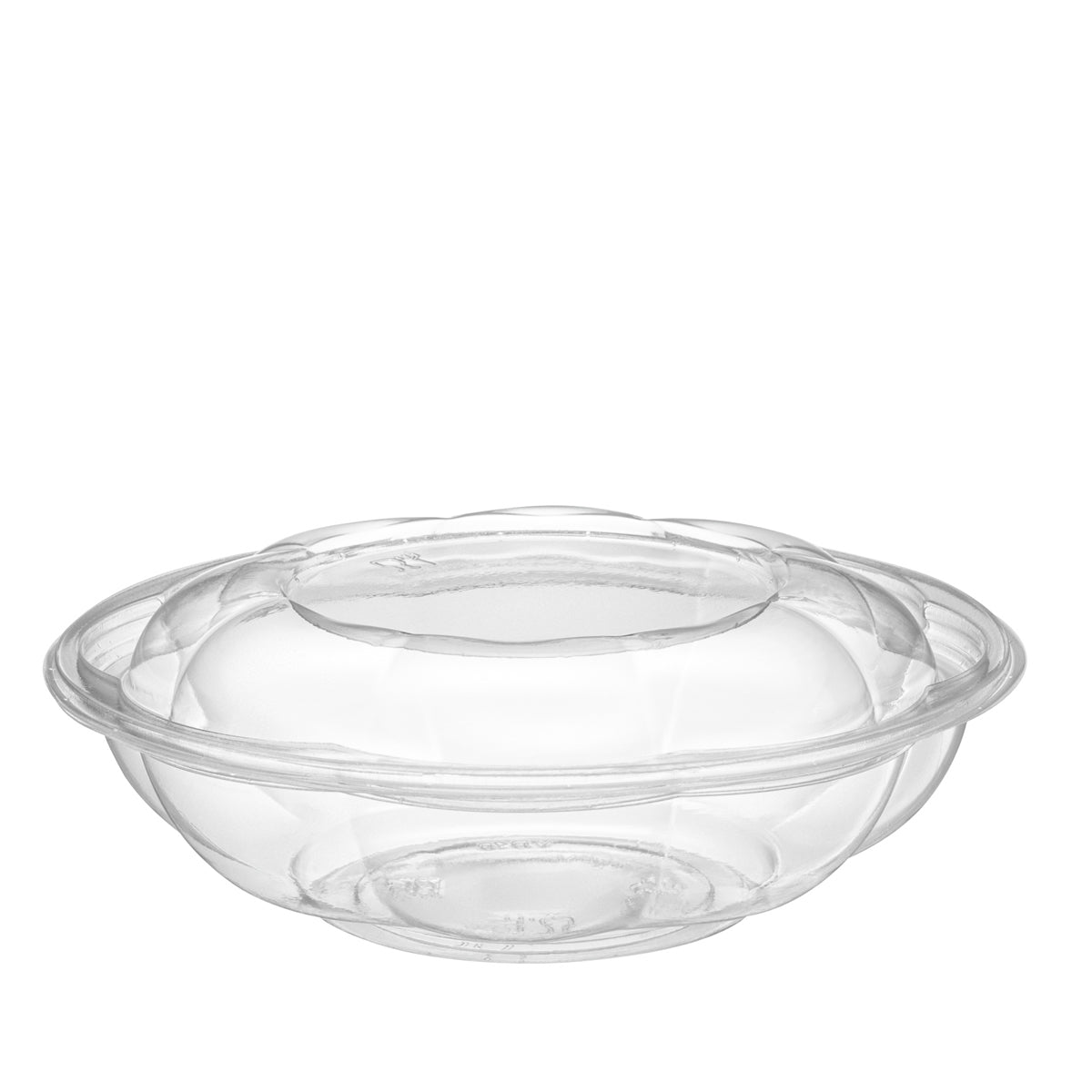 32 oz. Plastic Salad Bowls To-Go With Airtight Lids - Thumbnail 2